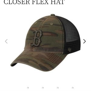 Camo/Black Beaufort Closer Flex Hat Full Size Image '47 Boston Red Sox 
